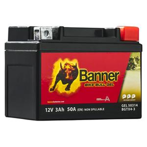 Gel accu Banner Bike Bull GEL 503 14/BGTX4-3 - GTX4-3 12V, 3Ah, 50A
