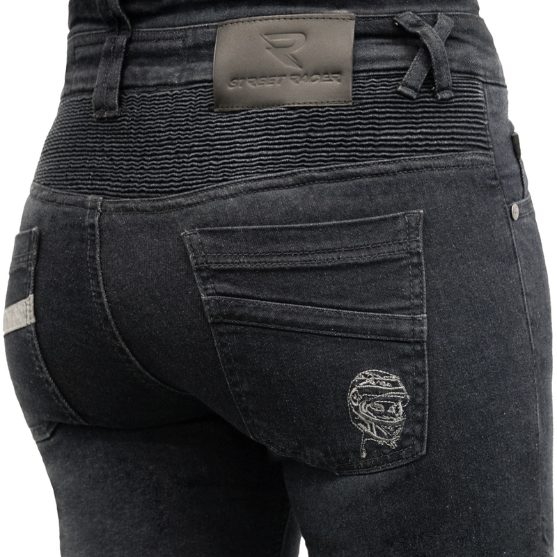 Dames jeans Street Racer Spike II zwart