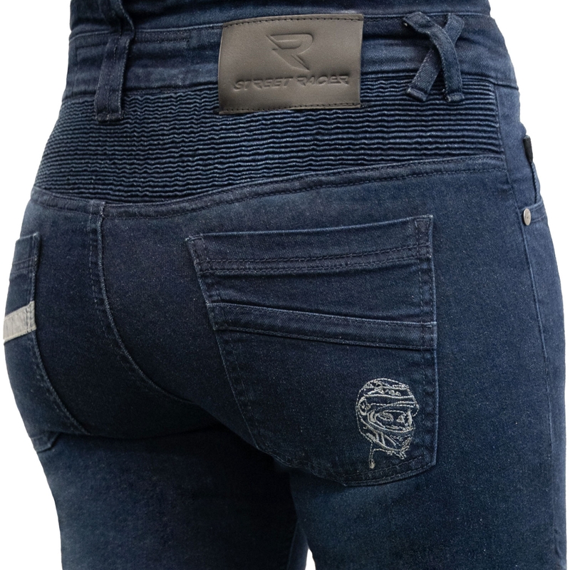 Cropped damesbroek Street Racer Spike II Blue