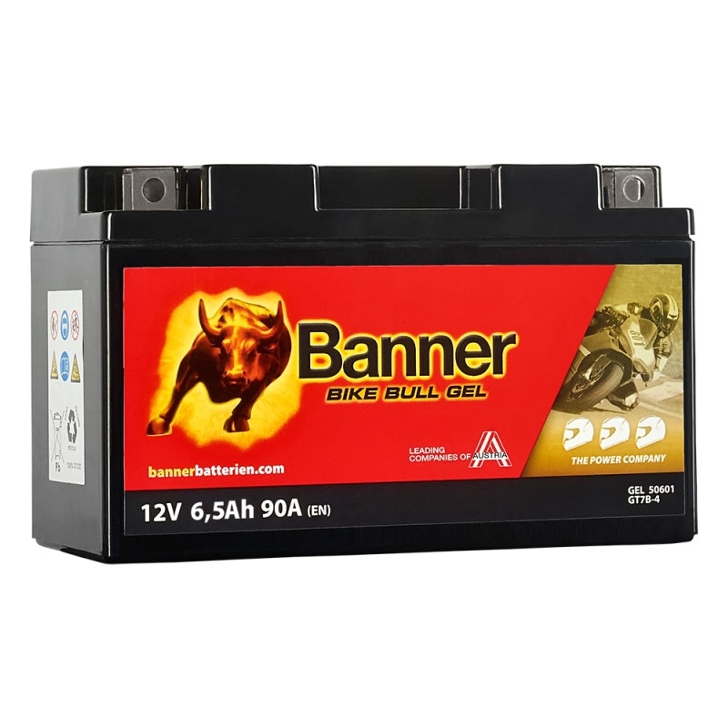 Gel accu Banner Bike Bull GEL 506 01/BGT7B-4 - GT7B-4 12V, 6,5Ah, 90A uitverkoop