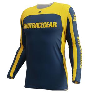 Motorcross trui Shot Contact Mythic blauw-geel