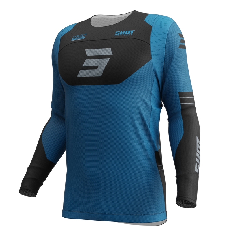 Motorcross trui Shot Contact Shield blauw