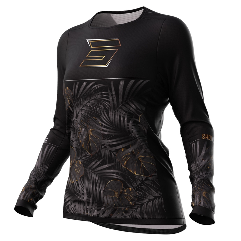 Dames motocrosstrui Shot Contact Respect zwart-goud