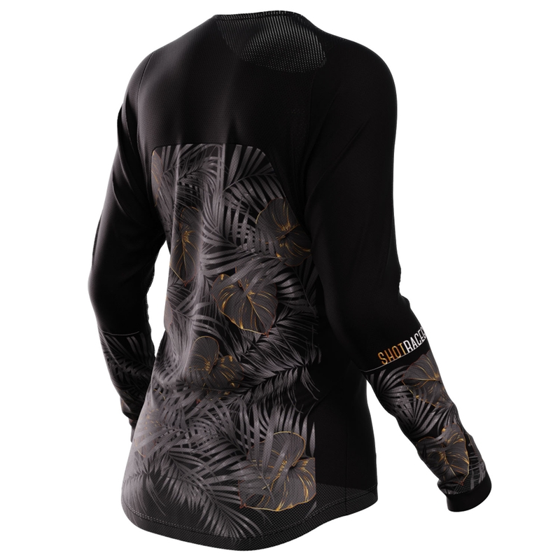 Dames motocrosstrui Shot Contact Respect zwart-goud