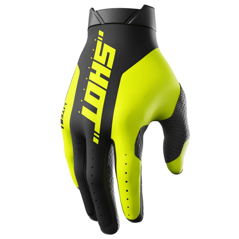 Motorcross handschoenen Shot Lite Pro fluo geel