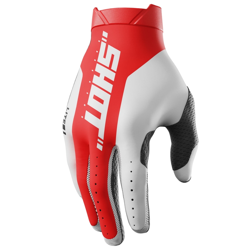 Motorcross handschoenen Shot Lite Pro rood