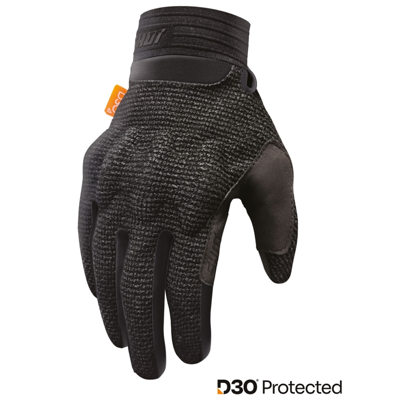 Motorcross handschoenen Shot Guard D3O® zwart
