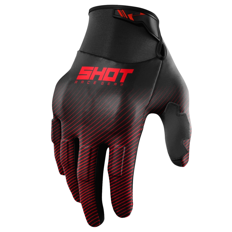 Motorcross handschoenen Shot Drift Rim rood