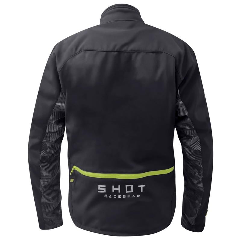 Motorjas Shot Climatic zwart-fluo geel