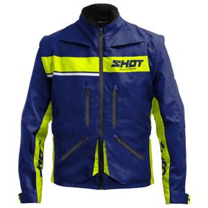 Motorjas Shot Contact Assault 2.0 blauw-fluo geel