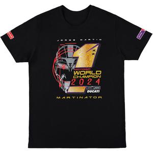 T-shirt Ducatti Jorge Martin Wereldkampioen 2024 zwart