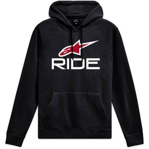 Alpinestars Ride 4.0 hoodie zwart, wit en rood