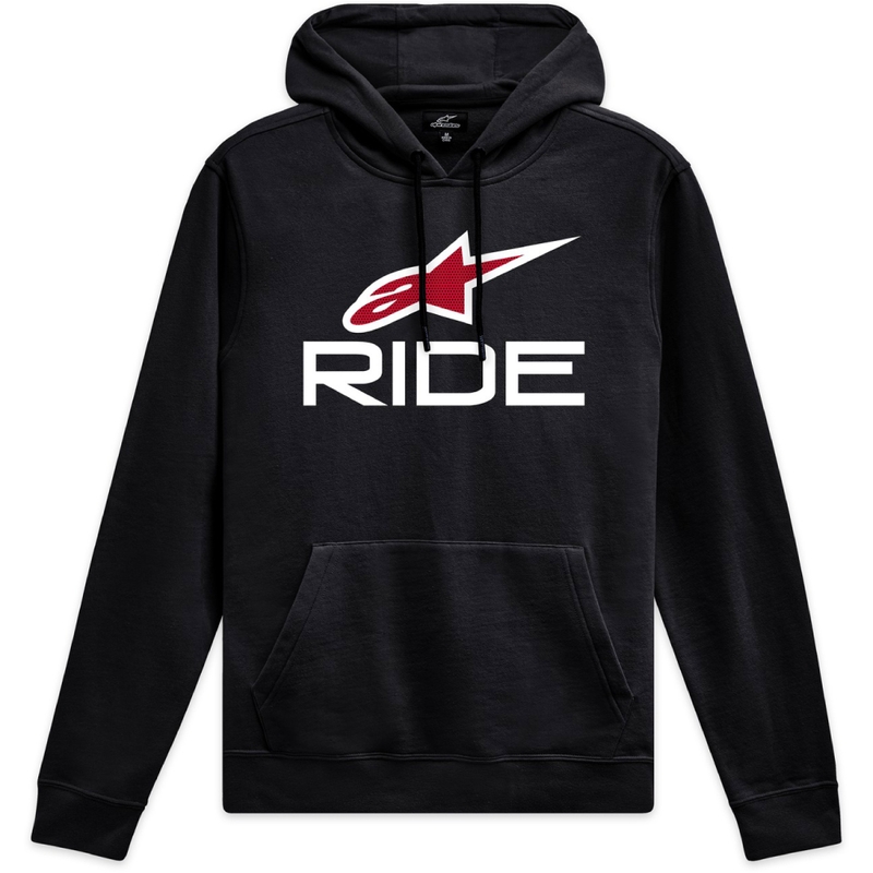 Alpinestars Ride 4.0 hoodie zwart, wit en rood