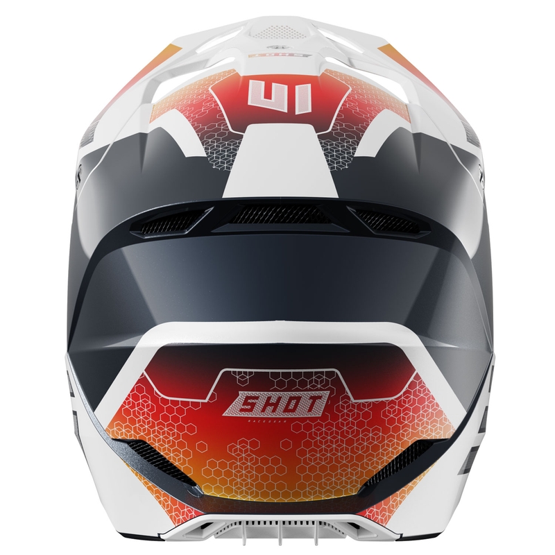 Kinder motorcrosshelm Shot Furious Phaser blauw-rood