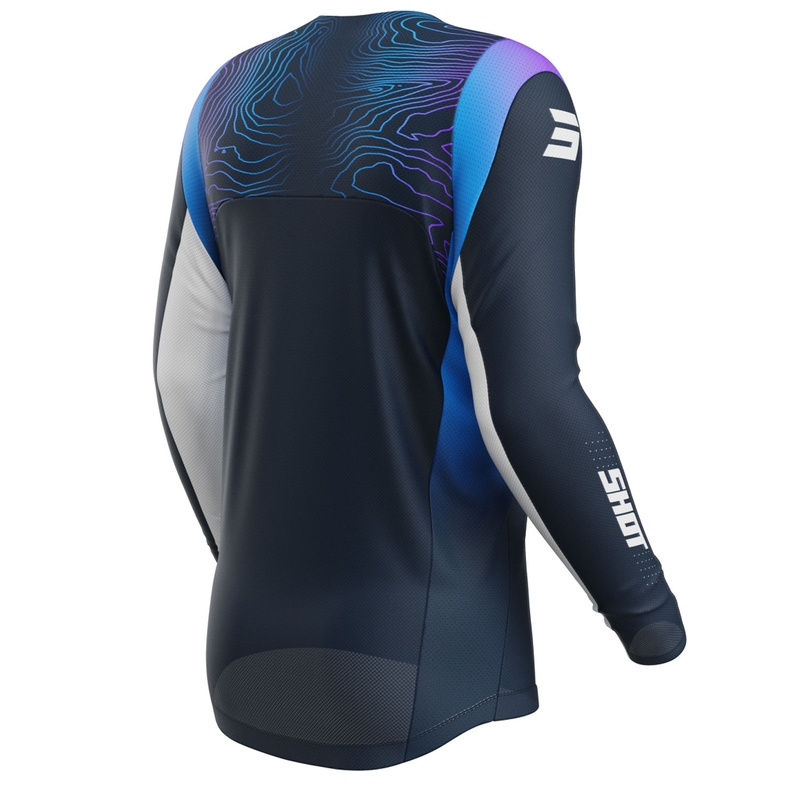 Kinder motorcross trui Shot Contact Apex blauw