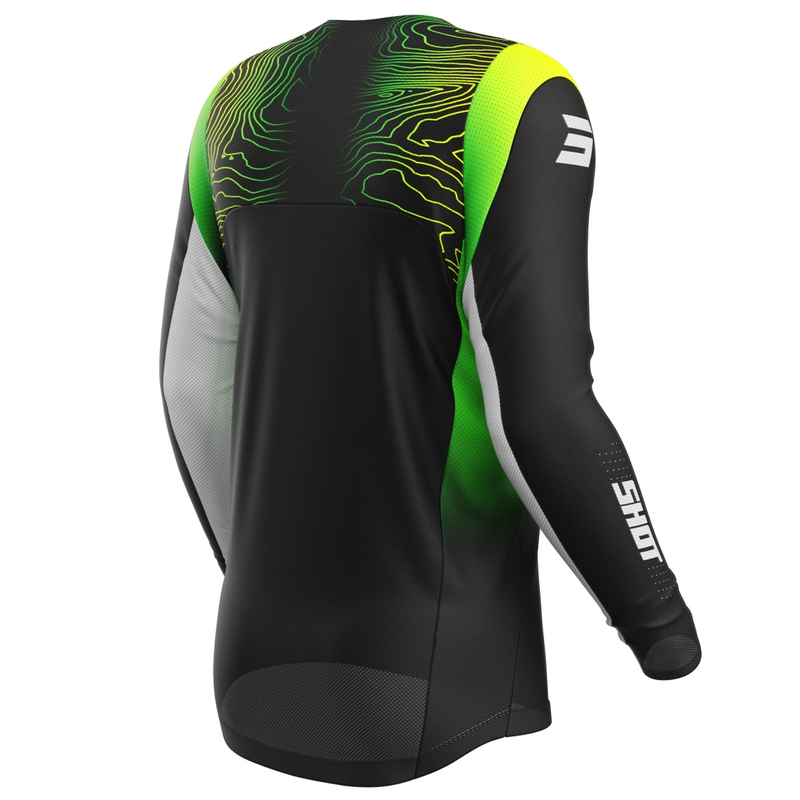 Kinder motorcross trui Shot Contact Apex fluo geel