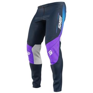 Kinder motorcrossbroek Shot Contact Apex blauw