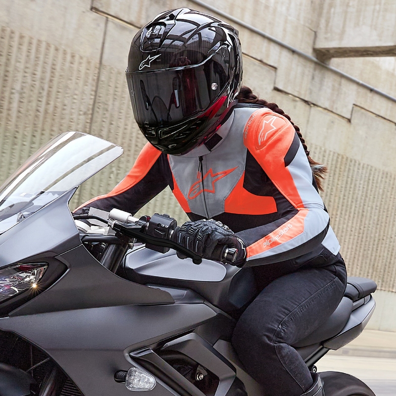 Alpinestars Stella T-Jaws 4 Waterdicht Zwart-Grijs-Fluorood Motorjas voor dames