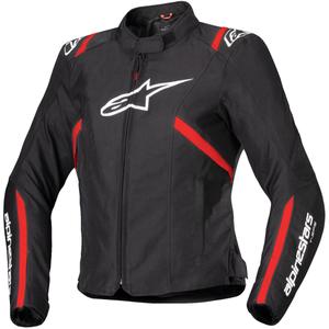 Alpinestars Stella T-SPS 2 Waterdicht Zwart-Wit-Fluorrood Motorjack voor dames