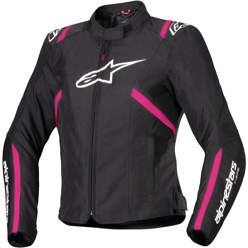 Alpinestars Stella T-SPS 2 Waterdicht Zwart, Wit en Roze Motorjack voor dames