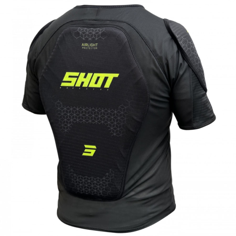 Shot Airlight T-Shirt zwart-fluogeel