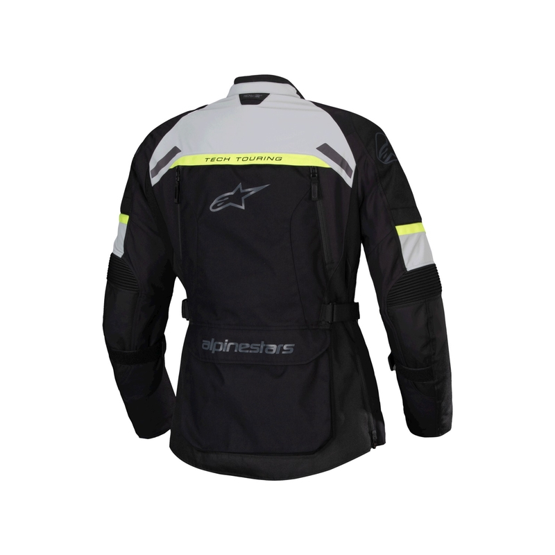 Alpinestars Dames Stella Bogota PRO Drystar Zwart-Grijs-Fluo Geel Motorjack