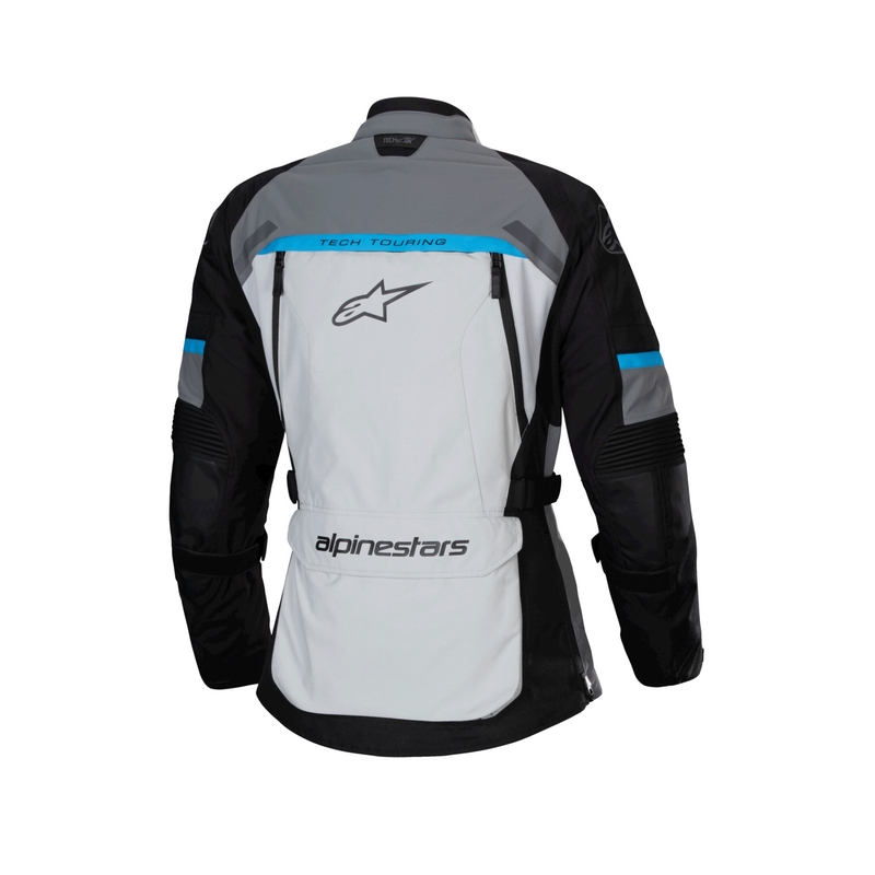 Alpinestars Stella Bogota PRO Drystar dames motorjack grijs-zwart-blauw