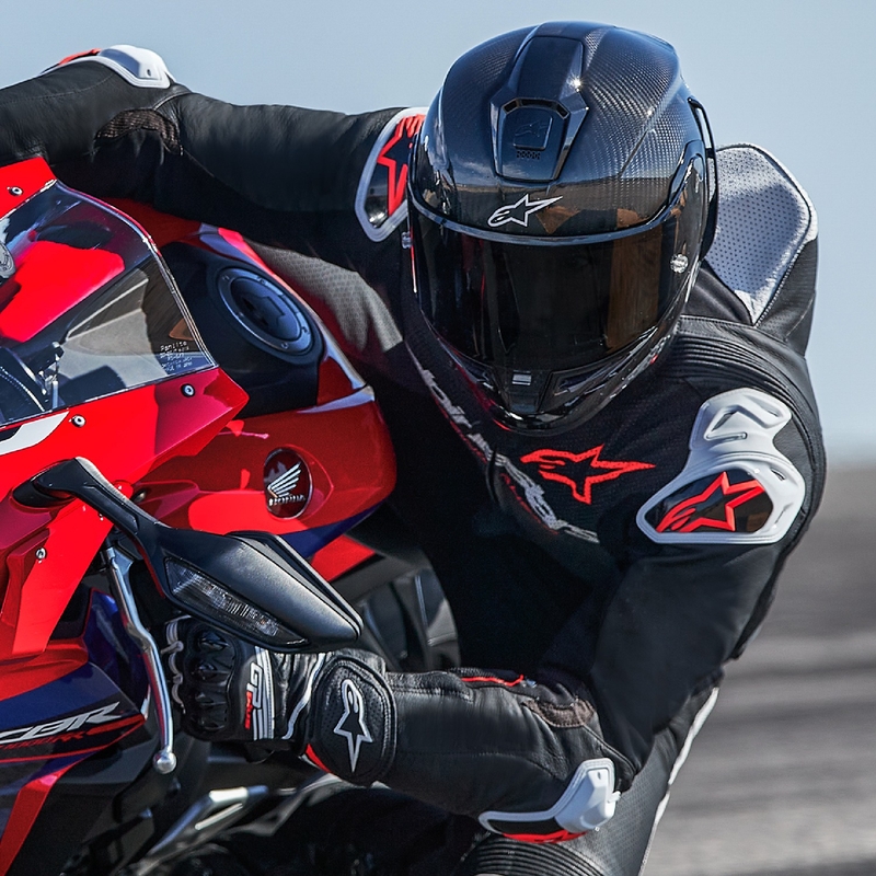 Alpinestars GP-R7 Tech-Air voorbereid/compatibel zwart-wit-fluorood eendelig lederen motorpak