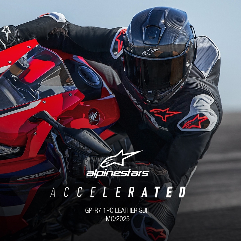 Alpinestars GP-R7 Tech-Air voorbereid/compatibel zwart-wit-fluorood eendelig lederen motorpak