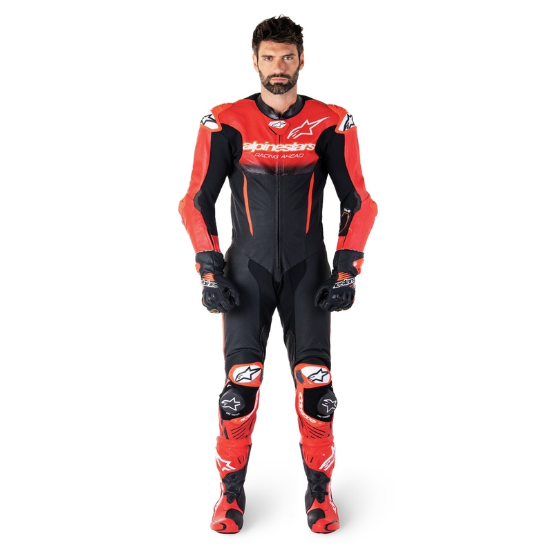 Alpinestars GP-R7 Tech-Air klaar/compatibel zwart/rood eendelig lederen pak