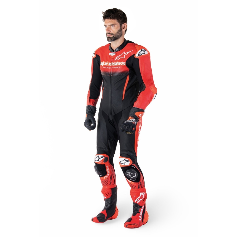Alpinestars GP-R7 Tech-Air klaar/compatibel zwart/rood eendelig lederen pak