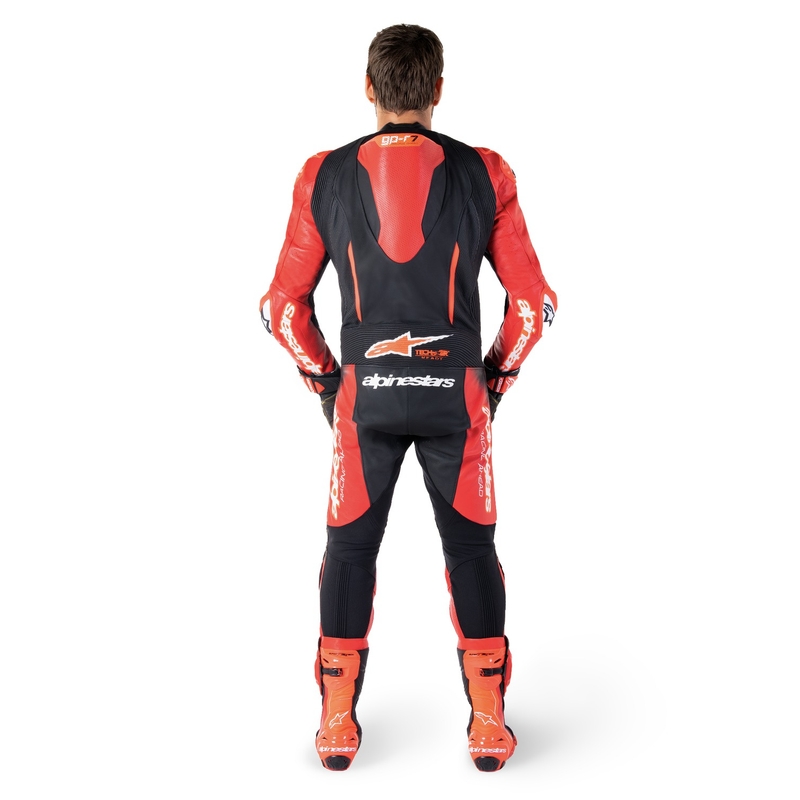 Alpinestars GP-R7 Tech-Air klaar/compatibel zwart/rood eendelig lederen pak