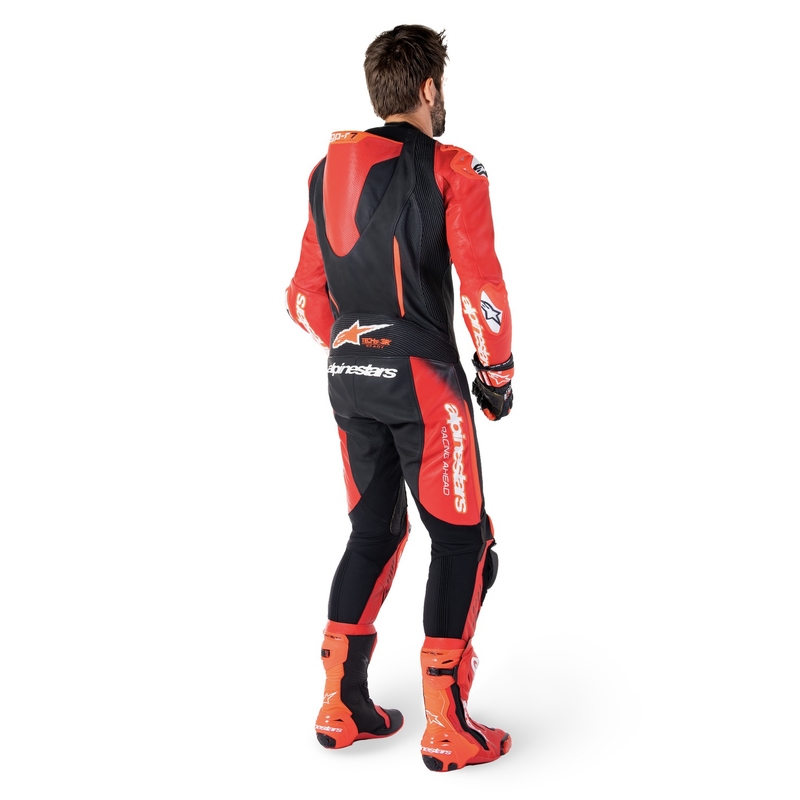 Alpinestars GP-R7 Tech-Air klaar/compatibel zwart/rood eendelig lederen pak