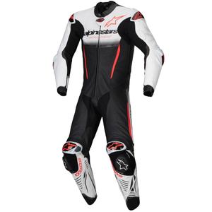 Alpinestars GP-R7 Tech-Air klaar/compatibel wit-zwart-fluorood eendelig lederen pak
