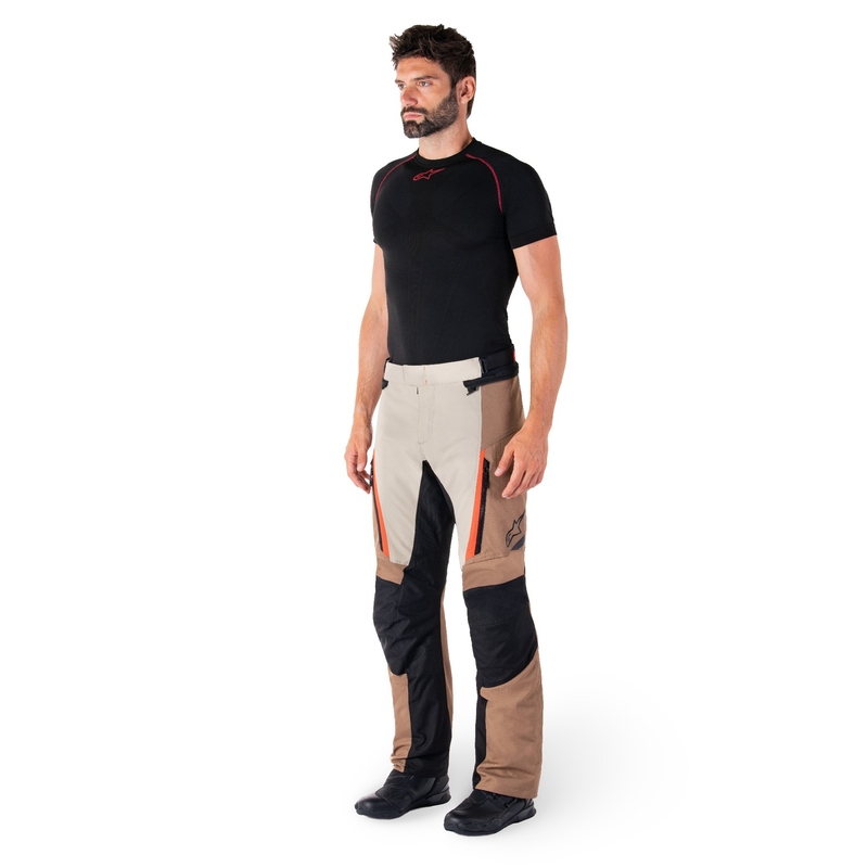 Alpinestars ST-1 Waterdichte khaki-sand-zwart-fluorode motorbroek