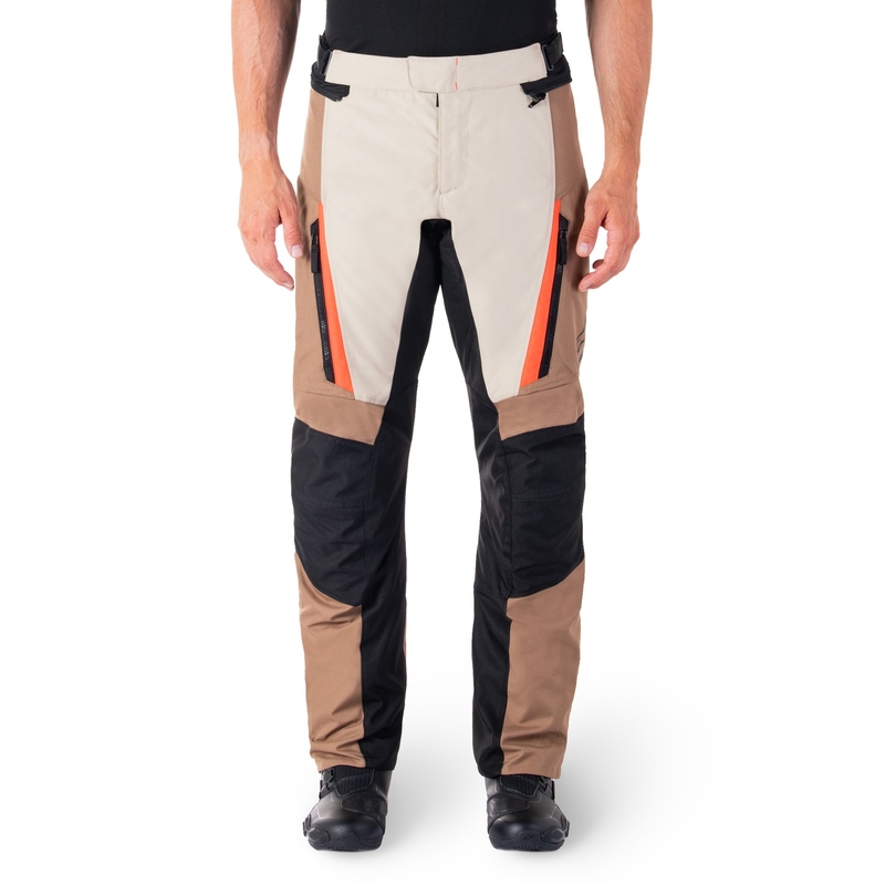 Alpinestars ST-1 Waterdichte khaki-sand-zwart-fluorode motorbroek