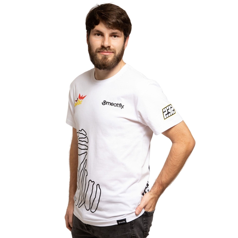 T-shirt Meatfly Big Shock Dakar wit