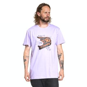 T-shirt Meatfly Fullface paars