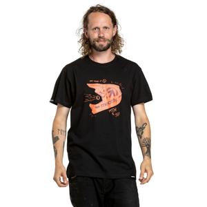 T-shirt Meatfly Fullface zwart