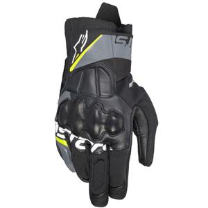 Alpinestars Corozal 3 Drystar Zwart-Grijs-Geel Motorhandschoen