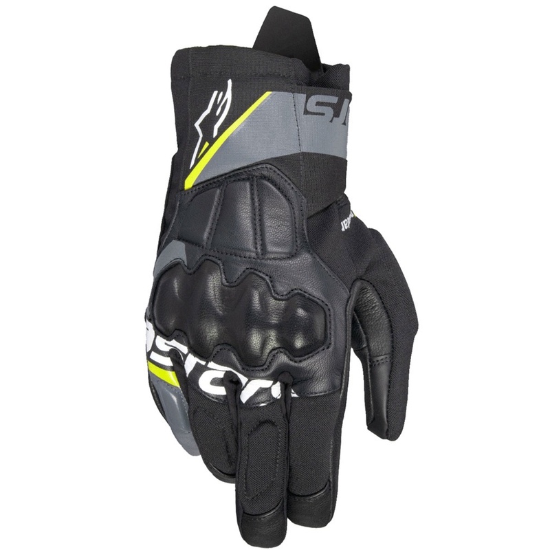 Alpinestars Corozal 3 Drystar Zwart-Grijs-Geel Motorhandschoen