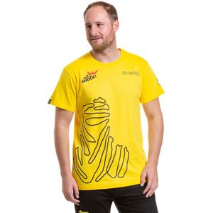 T-shirt Meatfly Big Shock Dakar geel