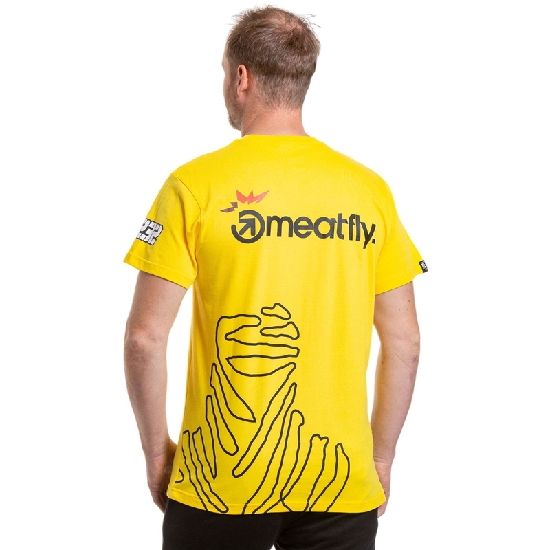 T-shirt Meatfly Big Shock Dakar geel
