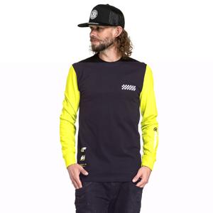 T-shirt lange mouw Meatfly Appex fluo geel-zwart