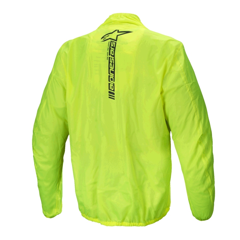 Alpinestars Hurricane Rain 2 fluo gele waterdichte jas