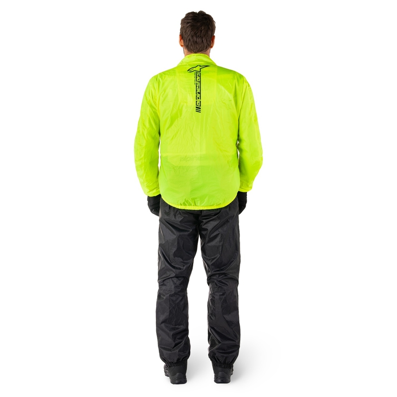 Alpinestars Hurricane Rain 2 fluo gele waterdichte jas