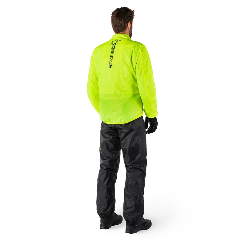 Alpinestars Hurricane Rain 2 fluo gele waterdichte jas