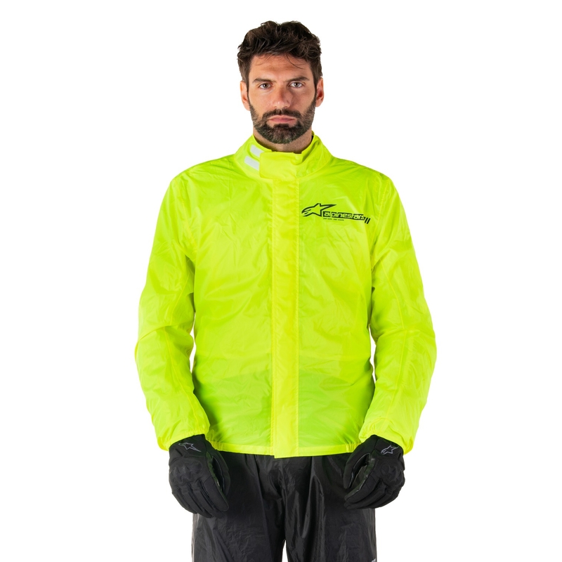 Alpinestars Hurricane Rain 2 fluo gele waterdichte jas