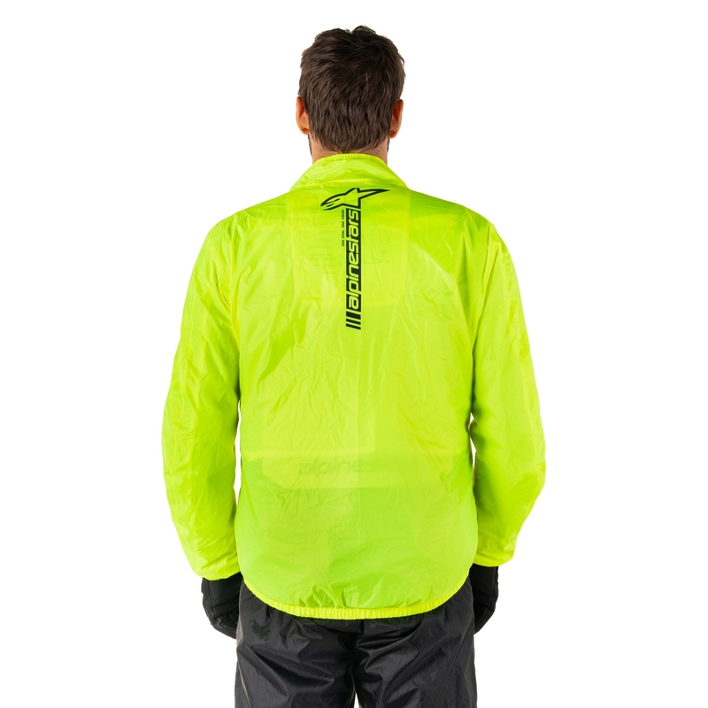 Alpinestars Hurricane Rain 2 fluo gele waterdichte jas