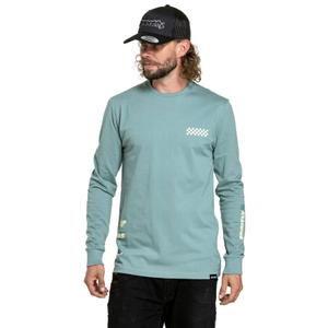 T-shirt met lange mouwen Meatfly Appex mintblauw